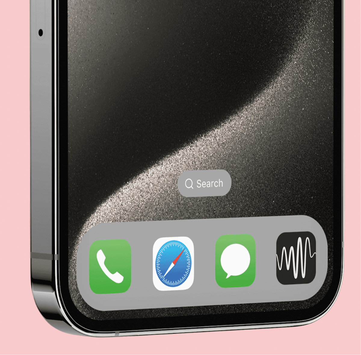 Détail de l'application AURALIS, bas d'iPhone